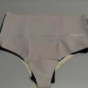 FINETOO Women Underwear High Waisted Thongs Tummy Control Seamless Thongs Shapewear No Show Panties 4 Pack Size Large