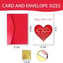 8 x Octliff Sentimental Valentines Day Card for Husband, Romantic Soulmate Spouse Anniversary Card for Him My Best Friend Love Support (#005)