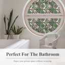 Frosted Glass Window Privacy Film Vintage Mandala, No Adhesive Static Bathroom Window Film Cling for Glass Window Door, Living Room, Pink Green Mandala Sticker 16.92"X47.24"