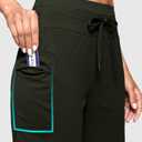 Women's 7" Athletic Hiking Long Shorts with Pockets High Waisted Army Green (XXL)