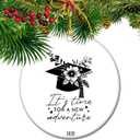 Its Time for a New Adventure  2025 Graduation Ornament, Class of 2025 Keepsake Gift for High School & College Grads (S5)