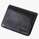 Slim Wallet, Leather Credit Card Holder with Minimalist Slim Front Pocket 154 (Black)
