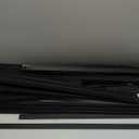 Full Size Bed Frame with LED Lights 14 Inch Platform Bed Frame Full with Charging Station Black Metal Mattress Foundation no Box Spring Needed Led Bed with Storage Space (14 Inch, Full)