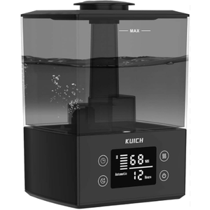 KUICH  Air Humidifiers for Bedroom and Baby, Home & Plants - KUICH 2.4L Cool Mist Humidifiers for Nursery, 26db Quiet Top Fill Air Humidifier Lasts Up to 30 Hours, Auto Shut-Off, Easy to Fill and Clean, Black