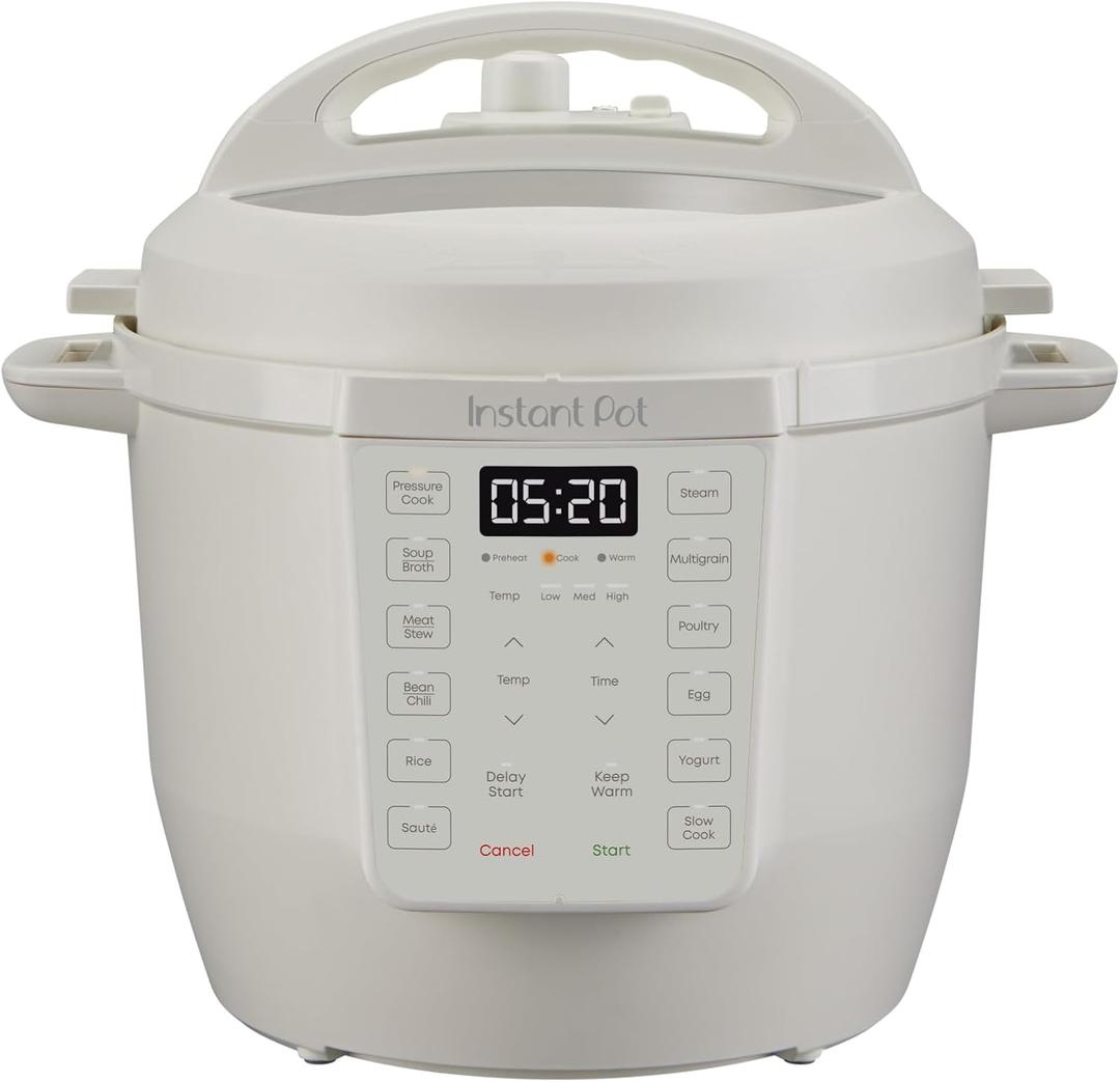 Instant Pot 6QT RIO 7-in-1 Multi-Cooker, Pressure Cooker, Slow cook, Saut, Steam, Rice Maker, Yogurt, & Warmer, Sea Salt, 6 Quarts