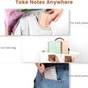 Yoment 4 Pack Small Spiral Notebooks, A6 4.1"x 5.7" Notebook Hardcover Pocket Notepad, 160 Pages College Ruled Spiral Bound Small Notebooks for Note Taking, Journaling, Study, 4PCS Index Tabs