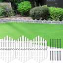No-Dig Garden Edging Border 13FT Landscape Edging 9.3 Inch Tall for Flower Bed Fence, 14pcs Garden Lawn Edging with Stakes