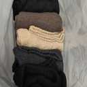 Warm Knee High Socks for Women-Thermal Cotton Socks for Hiking,Work,Winter,Gifts (Medium, 5 Black Pack Women)