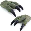 Liberty Imports 2 Pack: Dinosaur Claws Toys Oversized Dino Velociraptor Rubber Realistic Jurassic Claws for Kids Cosplay Roleplay Costume Accessories