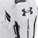 Under Armour Unisex-Adult Hustle 6.0 Backpack, (100) White/White/Black, One Size Fits Most