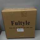 Round Side Table, Small Drink Table for Small Spaces, Modern Accent Nightstand with Solid Wood Leg for Living Room, Bedroom, Corners, and Office (Rustic Brown)