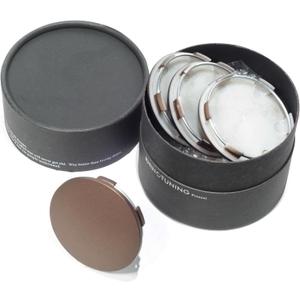 RTRHINOTUNING 65mm (2.56in) / 62mm (2.44in) Wheel Hub Center Caps Compatible with Volk Racing TE37 17" & 18" Wheel Rims Caps Metal Bronze 4 Pack A Flat Type (Brown)