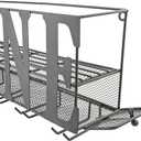 Southern Homewares Wine Bottle Rack & Glass Holder  Shabby Chic Vintage Decor for Kitchen or Bar, Wine Display Shelf, SH-10228