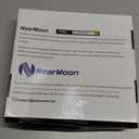 NearMoon Rain Shower Head with 11'' Adjustable Arm, High Pressure Stainless Steel Rainfall Shower, Ultra-Thin Design - Pressure Boosting (10 Inch, Chrome)