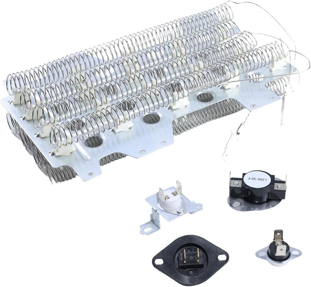 DVE45R6300W/A3 DVE54M8750V/A3 DV45K7600EW/A3 DVE54M8750W/A3 DVE45R6300V/A3 DVE52M8650V/A3 Dryer Heating Element Kit for Samsung DVE52M7750V/A3 DV45H6300EG/A3 DV45K6200EW/A3 DV48J7770EP/A2