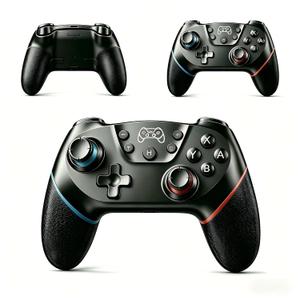 Diswoe Upgraded Wireless Controller for Switch/Lite/OLED/Switch 2 Pro Controller for Switch PC Remote Joystick Gamepad Supports Wake up, Gyro Axis, Turbo, Dual Vibration and Screenshot Function (Black)