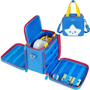 Carrying Case Compatible with Little Tikes Story Dream Machine Books Starter Set,Portable Storage Bag for Story Books and Character with Handle and Shoulder Strap,Case Only