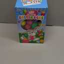 Giraffe 100 Pack Prefilled Easter Eggs Bulk - Multi Color Plastic Filled Easter Eggs for Kids with Toy Filled Slap Bracelets, LED Rings, Stickers - Easter Basket Stuffers for Kids