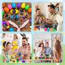 Chumia 48 Pcs/12 Set Easter Eggs Filled with Tape Measure Screwdriver LED Flashlight Keychain Prefilled Easter Basket Stuffers for Men Adult Employee Coworkers Gifts Bulk Egg Hunt Party Favors