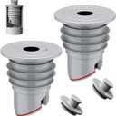 COLDDD Washing Machine Drain Hose Seal, Anti-Odor Floor Drain Plug Sewer Pipe Seal Ring Sealing Cover, Washing Machine Sealing Plug (2, M: 45-50 MM)