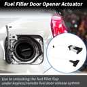 Fuel Filler Door Opener for Hyundai Santa Fe 2007 2008 2009 Fuel Door Lock Actuator Fuel Gas Flap Cap Hatch Door Release Handle Opener 2 Pin 957202B000/95720-2B000