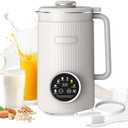 ANHANE 35oz Nut Milk Maker Machine: 8-in-1 Soy Milk Maker with Auto Clean & 20-Blade - Multi-Function Nut Milk Machine with Self-Cleaning, Auto Shutoff, for Vegan Drink (White)