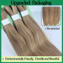 Ash Brown Blonde Braiding Hair Pre stretched Hypoallergenic Synthetic ez braid Prestretched Braiding Hair Extensions for Knotless Braids, 3 Pack