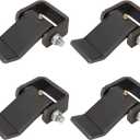 Weld on Trailer Hinges, Heavy Duty Dump Truck Trailer Metal Gate Hinges with Grease Zerk Fitting, Strap Style Short Leaf Truck Gate Hinges (4 Pack)