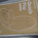 Jool Baby Quick Flip Toilet Seat with Built-in Potty & Splash Guard for Toddler Training, Slow Close (Elongated)