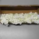 6PCS White Hydrangea Artificial Flowers Bouquets, Bulk Silk Hydrangea Heads with Stems, Fake Hydrangeas Flowers Arrangement, Faux Floral Decor for Home Wedding Party