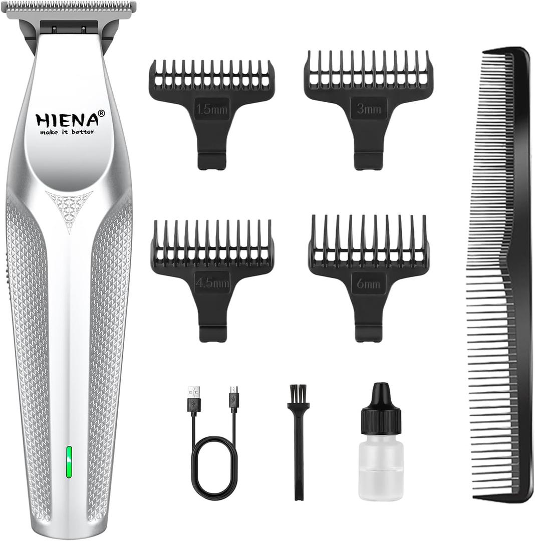 Hair Trimmer for Men, Zero Gapped Cordless Hair Clippers with Precision Blade, Rechargeable Barber Clipper with USB-C Charging