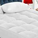 Queen Mattress Topper for Back Pain - Extra Thick Cooling Mattress Pad Cover for Queen Size Bed, 60"x80"x 18" Inch