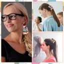 2 x Back to School Hair Clip for Women Girls, Orange Books Hair Claw Clips, Funny Book Hair Clips for Teachers Students Non Slip Hairpins School Opens Season Decor Hair Accessories