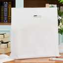 Maitys 100 Pcs 24"x24" Large White Plastic Bags with Handles Merchandise Shopping Bags for Small Business, Retail, Boutique Stores, Gifts