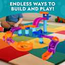 National Geographic Kids Junior Jumbo Marble Run 35-Piece Ball Drop Toy with Kid-Safe Balls, Buildable Marble Run Maze for Toddlers & Preschoolers Ages 2+, One Size