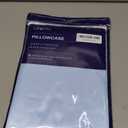 MR&HM Satin Pillowcase for Hair and Skin, Silk Satin Pillowcase 2 Pack, Queen Size Pillow Cases Set of 2, Silky Pillow Cover with Envelope Closure (20x30, Light Blue)