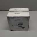 bUCLA 100 Pieces Black and Gold Plastic Dessert Plates - 7.5inch Disposable Salad/Appetizer Plates - Ideal for Party, Graduation & New Year