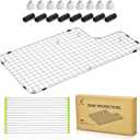 S-VERA New Sink Rack Compatible with Kohler K 6488 and K 6489 - Protector for Whitehaven Sink (ONE Piece) - Gifts: Big Drying Rack 21" and Additional Rubber Protectors