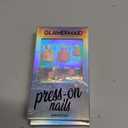 GLAMERMAID Press on Toenails, Spring Summer Light Pink Flower Gel Glue on Toe Nails, Glossy Round Toe Nails Reusable UV Finish Fake Nails Acrylic False Nails Manicure Kits for Women, Set of 2