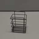 Wrought-Iron Non-Punching Bathroom Shelf, Household Toilet Soap Rack, Toiletries Storage Rack (Toothbrush Holder)