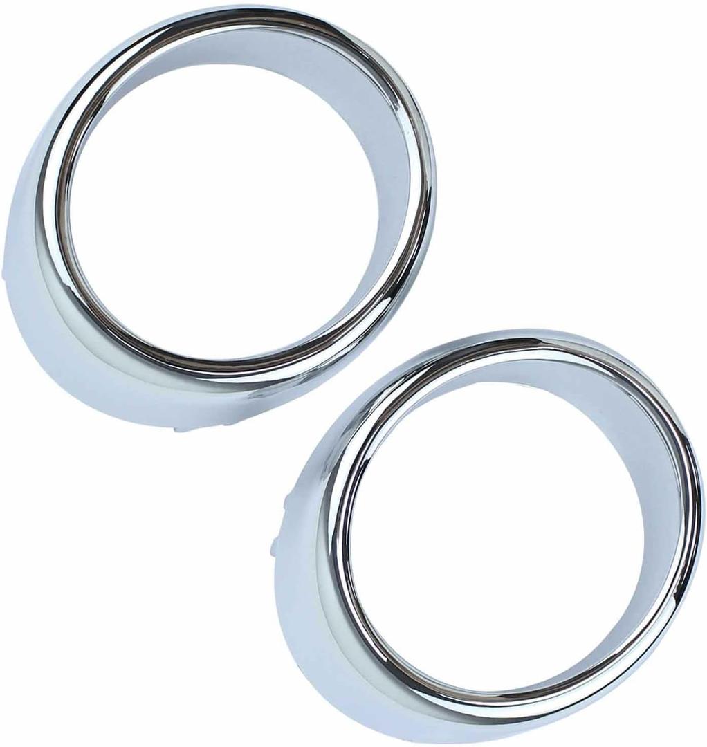 ApplianPar 2Pcs Front Driver and Passenger Side Fog Light Chrome Trim Bezel Ring for INFINITI G37 2010-2013, M37 2011-2013, M56 2011-2013, G25 2011-2012, Q70 2014 with Sport Package