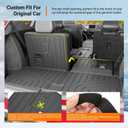 powoq Cargo Mat Compatible with 2022-2026 Acura MDX Trunk Mat with Backrest Mat Cargo Liner Back Seat Protector TPE Replacement for 2022-2026 Acura MDX Accessories (Trunk Mat with Backrest Mats)
