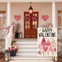 2 x AVOIN colorlife Valentines Day Garden Flag 12x18 Inch Double Sided Outside, Love Heart Trees Romantic Anniversary Yard Outdoor Flag