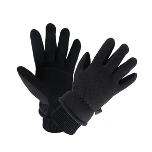 OZERO Winter Gloves Deerskin Suede Leather and Insulated Polar Fleece Water Resistant Thermal Gifts for Men and Women(S)