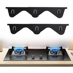 Stainless Steel Stove Gap Covers, 2 Pack Stainless Steel Stove Counter Gap Cover, Stove Gap Guard, Stove Gap Filler for Kitchen, Heat Resistant Adjustable Length 13.8" to 27.5"