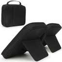 Bible Covers for Men & Women, Bible Case Carrying Church Bag with Book Stand, Bible Bag with Handle, Zipper and Multi-Pockets for Scripture Study Bible Protector (Black) : Office Products