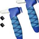 2 Pack Car Door Handle for Elderly, 3-in-1 Multifunctional Handle Assist, Auto Cane Portable Vehicle Support Handle Door Assist Bar, Max Load 500 Lbs, Anti-Slip Design, Blue