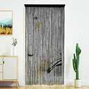 YaoYue Beaded Curtain Door String Curtains for Doorway Tassels Beads Hanging Fringe Hippie Room Divider Window Hallway Entrance Wall Closet Bedroom Privacy Decor (3979in/100200cm, Black) (39"W x 79"L (Pack of 1))