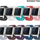 LEEFOX Compatible with Blaze Bands Small Large, Replacement for Blaze Accessories Wristband Watch Sport Strap for Smart Watch Tracker Women Men Teends Stripe Texture 10 Pack No Tracker
