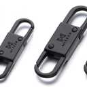 Mizeer Anti Theft Zipper Clips - Keep Zippers Closed on Backpacks, Purses (4pcs Black)